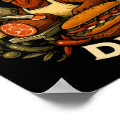 Gobbol Turkey Thanksgiving Italian Turkey Chef  Poster (Ecke)