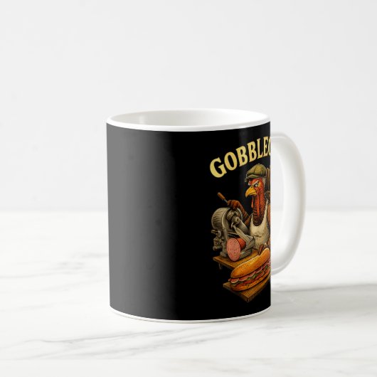 Gobbol Turkey Thanksgiving Kaffeetasse (VorderseiteRechts)