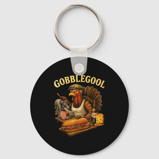 Gobbol Turkey Thanksgiving  Schlüsselanhänger (Vorderseite)