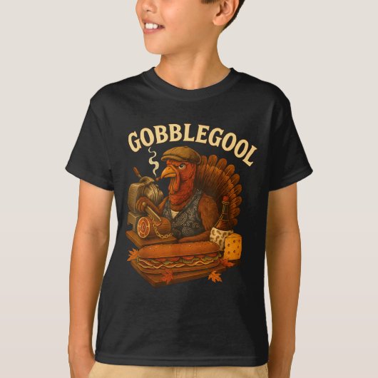 Gobbol Turkey Thanksgiving  T-Shirt (Vorderseite)