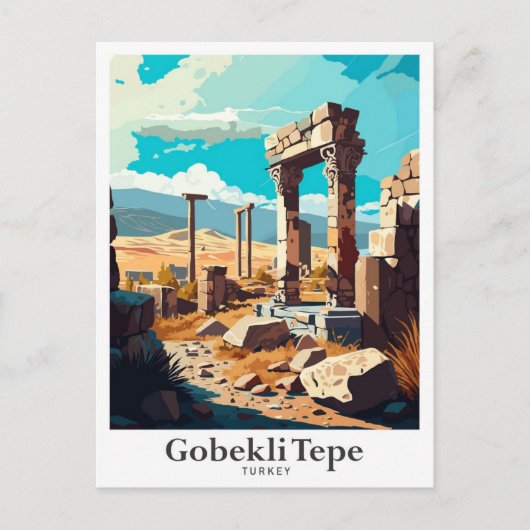 Gobekli Tepe Sanliurfa Türkei Reisen Postkarte (Vorderseite)