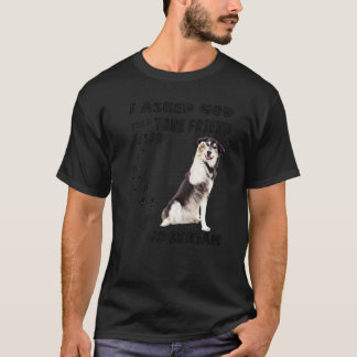 Goberian Spruch Mama Papa Druck, Golden Retriever  T-Shirt
