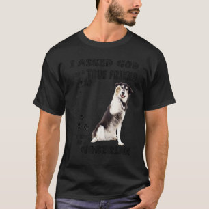 Goberian-Spruch Mom Dad Druck, Golden Retriever Hu T-Shirt