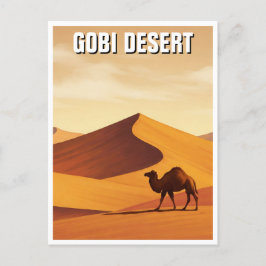 Gobi Desert Camel Travel Postkarte