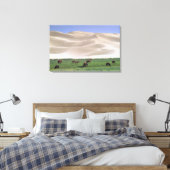 Gobi-Wüste | Wilde Pferde Leinwanddruck (Insitu (Schlafzimmer))