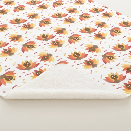 Goble Türkei Erntedank Pattern farbenfroh Sherpadecke (3/4)