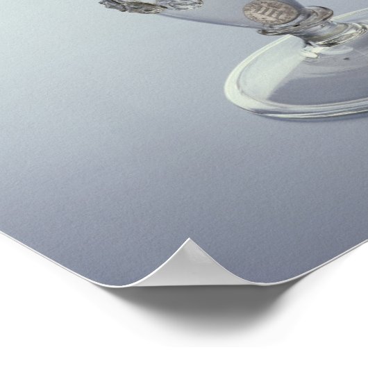 Goblet mit runder Trichterschale Poster (Ecke)