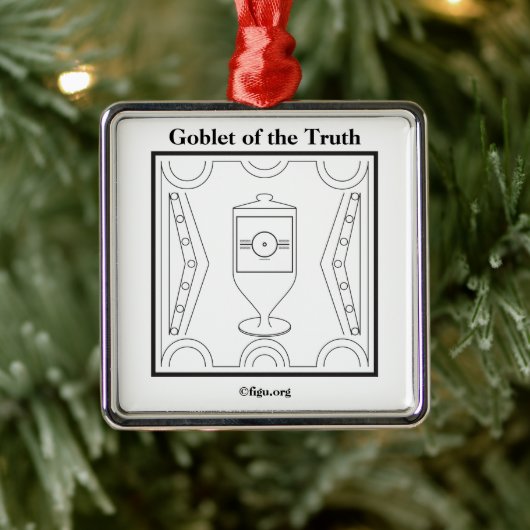 Goblet of the Truth Symbol Ornament Aus Metall (Baum)