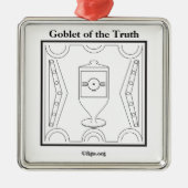 Goblet of the Truth Symbol Ornament Aus Metall (Vorne)