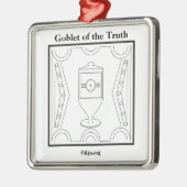 Goblet of the Truth Symbol Ornament Aus Metall (Links)