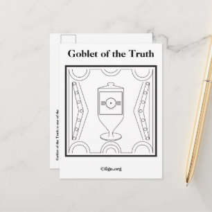 Goblet of the Truth Symbol Postkarte