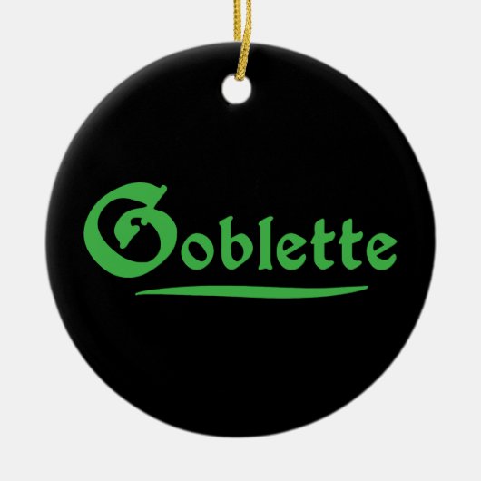 Goblette Keramik Ornament (Vorne)