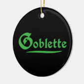Goblette Keramik Ornament (Links)