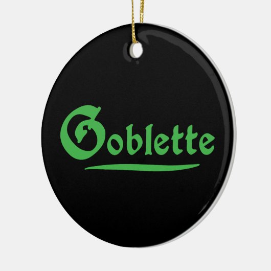 Goblette Keramik Ornament (Links)