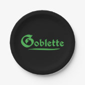 Goblette Pappteller (Vorderseite)