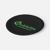 Goblette Pappteller (Schrägansicht)