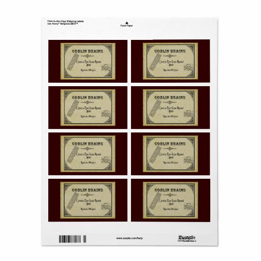 Goblin Brains Label (Vorne)