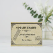 Goblin Brains Rezeptkarte Postkarte (Stehend Vorderseite)