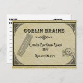 Goblin Brains Rezeptkarte Postkarte (Vorne/Hinten)