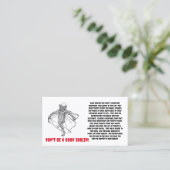Goblin Card buchen Visitenkarte (Stehend Vorderseite)