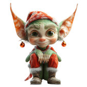 Goblin Christmas Elf Wrapping Paper Geschenkpapier