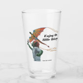 Goblin Flying Dragon Kite Fantasy Drink Glass Glas (Vorderseite)