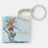 Goblin Flying Dragon Kite Fantasy Schlüsselanhänge Schlüsselanhänger (Rückseite)