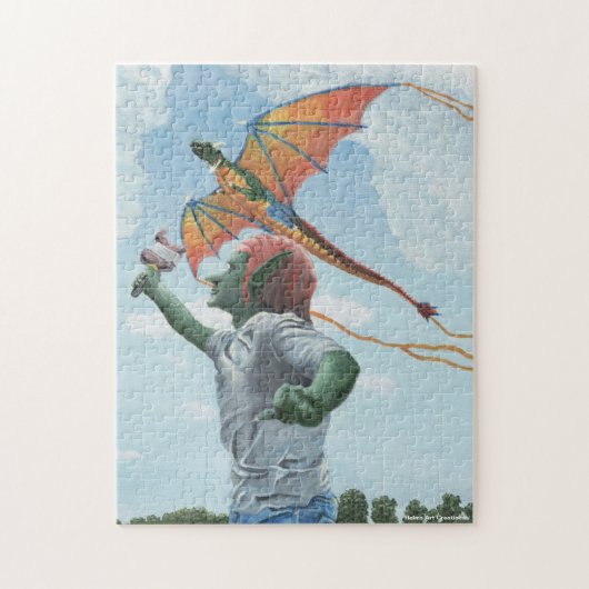 Goblin Flying Dragon Kite Medium Jigsaw Puzzle (Vertikal)