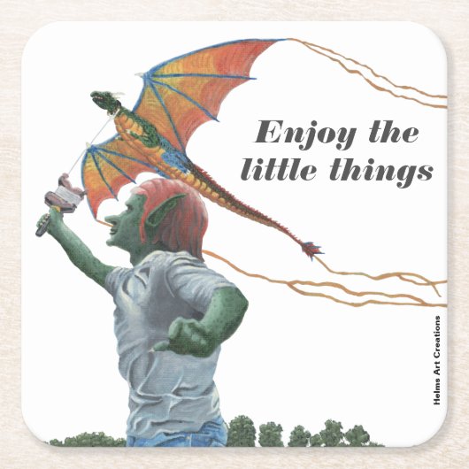 Goblin Flying Dragon Kite Party Paper Untersetzer (Vorderseite)