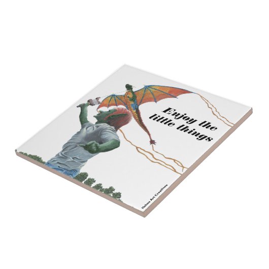 Goblin Flying Rainbow Dragon Drache Fantasy Art Ti Fliese (Seite)