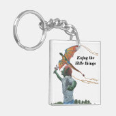 Goblin Flying Rainbow Dragon Kite Fantasy Schlüsse Schlüsselanhänger (Vorderseite links)