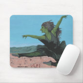 Goblin Girl Ballerina Tanz Fantasy Kunst, Dichtung Mousepad (Mit Mouse)