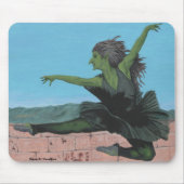 Goblin Girl Ballerina Tanz Fantasy Kunst, Dichtung Mousepad (Vorne)