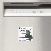 Goblin Girl Ballet Dancer Fantasy Button Magnet (In Situ (Geschirrspüler))