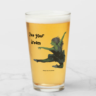 Goblin Girl Ballett Tanzfantasie Trinkglas Glas