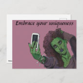Goblin Girl Handy Selfasy Fantasy Art Postcard Postkarte (Vorne/Hinten)