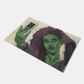 Goblin Girl Handy Selfie Door Mat Fußmatte (Schrägansicht)