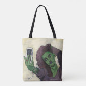 Goblin Girl Handy Selfie Graphic Tote Bag Tasche (Rückseite)