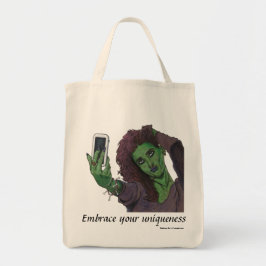 Goblin Girl Handy Selfie Tote Bag Tragetasche
