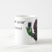 Goblin Girl Phone Selfie Fantasy Art Kaffeemaschin Kaffeetasse (Mittel)