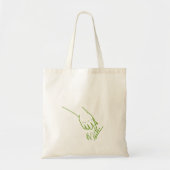 Goblin Green Hand Touch Grass Line Art-Tasche Tragetasche (Vorne)