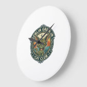 Goblin Gremlin Katze Süße Kitty Design - Goblin Gr Große Wanduhr (Winkel)