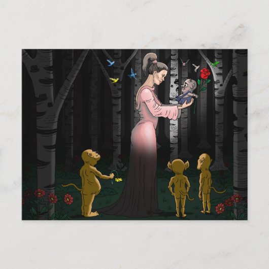 Goblin Liebe Valentinstag Feiertagspostkarte (Vorderseite)