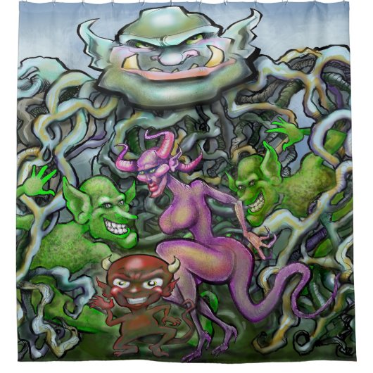 Goblin Magic Duschvorhang (Vorderseite)