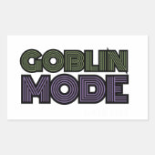 Goblin Mode Circa 2022 Rechteckiger Aufkleber (Vorderseite)
