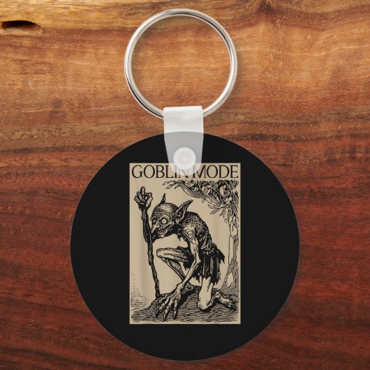 Goblin Mode Goblincore Fairycore Medieval Grunge A Schlüsselanhänger (Vorderseite)