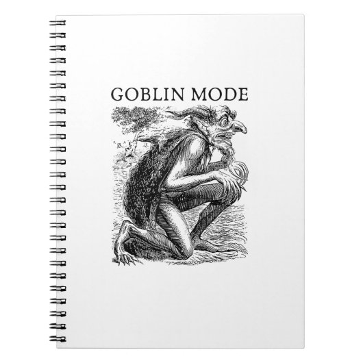 Goblin Mode Goblincore Vintage Aesthetic Funny Off Notizblock (Vorderseite)
