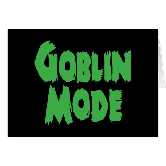 GOBLIN MODE GREETCARD (Vorderseite (Horizontal))