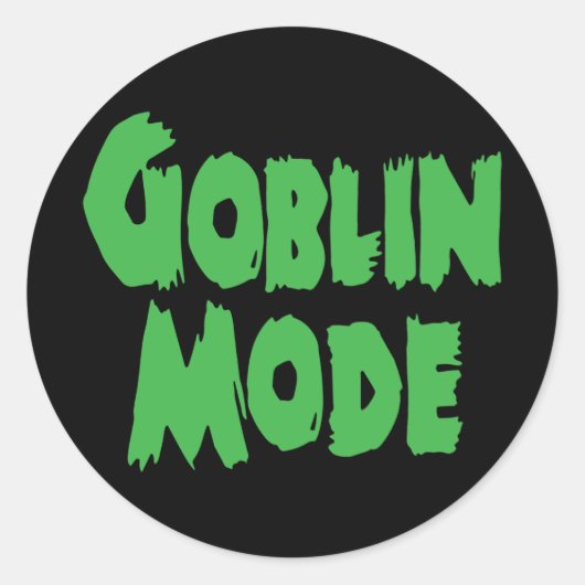 GOBLIN MODE RUNDER AUFKLEBER (Vorderseite)