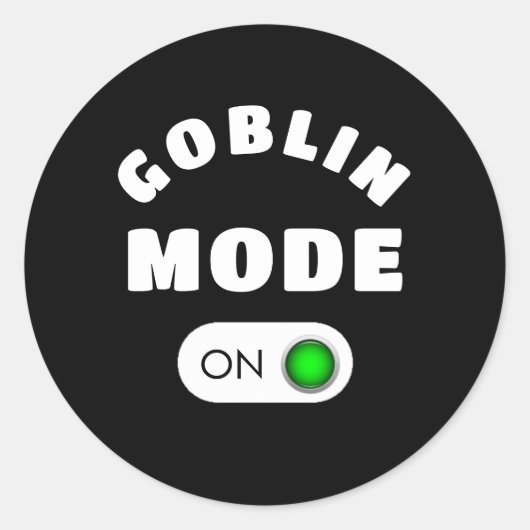 Goblin Mode Stickers (Vorderseite)